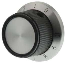 Pokrętło potencjometru oś: 6.35mm średnica: 25.9mm Okrągłe Plastik Czarny TE Connectivity