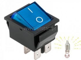 Przeł. kołys. ON-OFF stabilny 4p podśw.230V 15A