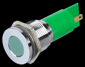 Q16F1CXXG24E Indicator LED, 24 V DC, 16 mm, FASTON, green/BrC