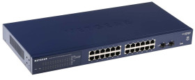 Nie Ethernet Switch 26-portowy , montaż: szafa RACK Gigabit 10/100/1000Mbit/s 24 2, Netgear Zarządzany, Inteligentny