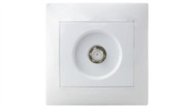 Wesa Gniazdo Antenowe Satelitarne Pojedyncze Sat Typ F Białe Lc-45