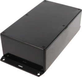 ABS enclosure, (L x W x H) 191 x 110 x 61 mm, black (RAL 9005), IP54, 1591EF2SBK