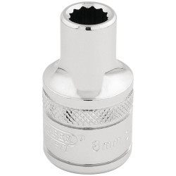 Draper Expert 33038 1/2&quot; Sq. Dr. Hi-Torq&#xAE; 12 Point Socket (8mm)