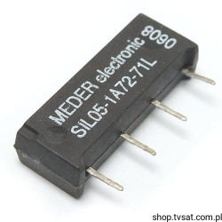 SIL05-1A72-71L Reed Relay 5VDC 1A Coil 500 Ohm SIL4 MEDER