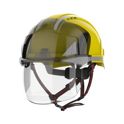 Kask ochronny, Żółty, ABS, Mikro, EVOVISTAshield