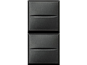 AXOLUTE Przycisk podwójny 1 modułowy AXIAL antracyt HS4036 LEGRAND