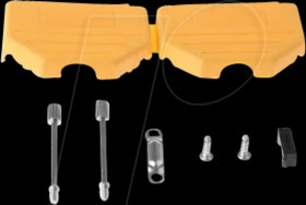 MHDPPK25-Y-K D-Sub cap, 25-pin, straight, yellow, size B