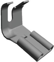 Konektor płaski Żeński 6.35 x 0.81mm Izolacja: Nieizolowane Cyna