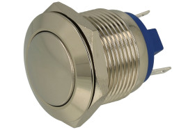 Przełącznik; przyciskowy; GQ19B-10/J/N; OFF-(ON); 1 tor; bez podświetlenia; monostabilny; na panel; 2A; 36V DC; 19mm; IP65; Onpo