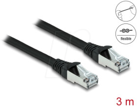 80136 RJ45 Network Cable Cat.6A S/FTP PUR Outdoor 3 m black