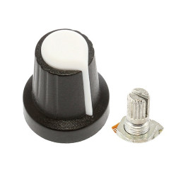 6mm Potentiometer Knob 15x17mm - White