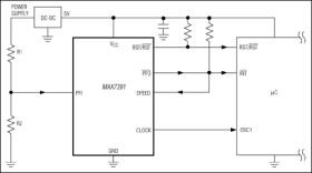 Speed-Switching Clock Generator with Power Fail