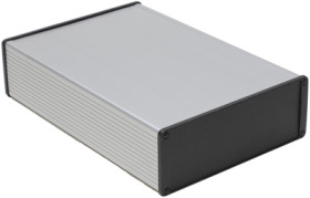 Aluminum enclosure, (L x W x H) 280 x 191 x 68 mm, transparent, IP65, 1457U2801