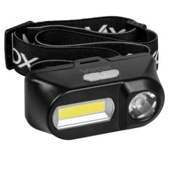 Latarka akumulatorowa czołowa 250lm XPE + COB VA0175 VAYOX