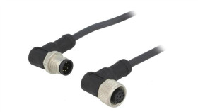 M12a08mr12afrsb001 Kabel Do Czujników/Automatyki 8Pin M12-M12 1M Wtyk Wtyk
