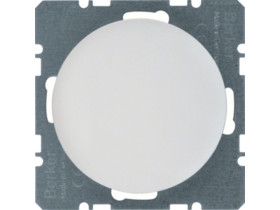 BERKER R.1/R.3 Zaślepka z płytką czołową biały połysk 10092089 HAGER