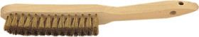 Wire brush, 3 row, brass wire, 575100 3