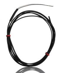 Hermetycznie uszczelniona termopara J średnica 7/0.2mm długość 2m -75 → +260°C Końcówka z gołym kablem RS PRO