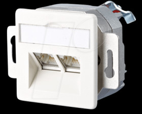 1307444002-I E-DAT design 2 port EK pure white RAL9010