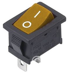 PRZEŁĄCZNIK KLAWISZOWY MRS101A-C3Y 6A/250V ON-OFF ŻÓŁTY PRZEL592
