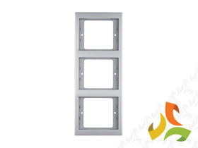 BERKER K.5 Ramka 3 potrójna pionowa stal szlachetna nierdzewna 13337004 HAGER