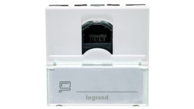 Mosaic Gniazdo Komputerowe Pojedyncze Rj45 Kat.6 Utp Z Polem Opisowym Białe...