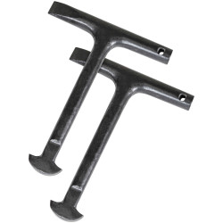 Faithfull FAIMHK125D Manhole Keys, D-Type 125mm (5in) (Pack 2)