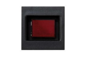 Simon Connect Płytka K45 ze wskaźnikiem zasilania czarny KL05/14