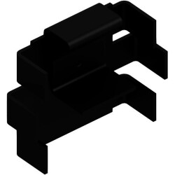 Clip-on heatsink, (L x W x H) 7 x 25 x 20.5 mm, 25 K/W, black anodized, FK 220 SA 220