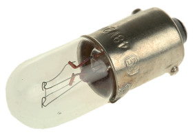 Oświetlenie wskaźnika 48 V BA9s bezbarwna 6.3 lm RS PRO rozmiar T3 1/4