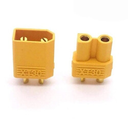 XT30 Connector - High-current Plug and Socket, Yellow