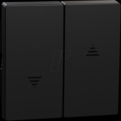 MEG3855-0403 System M Wippe Serienschalter Ocean Plastic schwarz