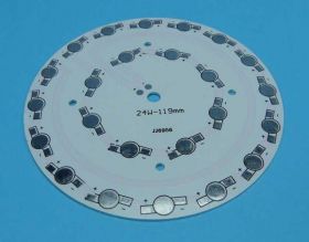 BAZA ALU 24xLED 1W EMITER 119mm OKR