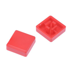 U5546 Red 12mm Square Tactile Switch Cap for PHAP5-50 APEM