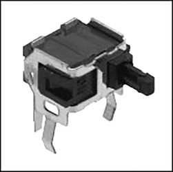 Przełącznik detekcyjny, typ: Przycisk, SPST, 100 mA, montaż: Płytka drukowana