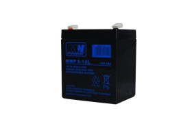 Akumulator VRLA AGM 12V 5Ah (żywotność 12lat) MWP 5-12L