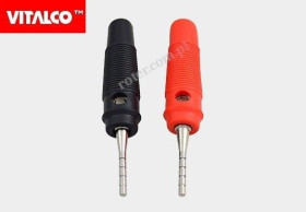 Zak. kabla głośn. plastik nikiel Vitalco