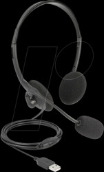 27178 USB Stereo Headset with Volume Control, Ultra Lightweight