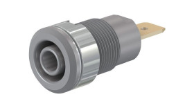 Złącze bananowe Gniazdo Terminal Faston Szary 32A Staubli rozmiar 4 mm