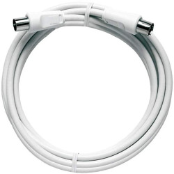 Kabel sznur 2,5m wtyk telewizyjny IEC / gniazdo telewizyjne IEC high shielded BAK 250-80