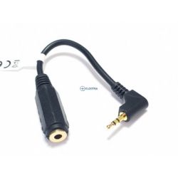 Jack przejście 2.5wtyk/3.5 gniazdo złocone stereo z przewodem