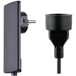 EVOline 151000155300 Cable Extension 16A White 1.50m Flat Angle Plug