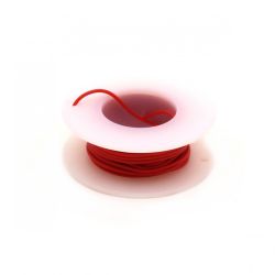 Przewód jednożyłowy silikonowy 28AWG 4m czerwony
