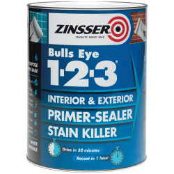 Zinsser ZN7040001D1 Bulls Eye&#xAE; 1-2-3 Primer &amp; Sealer Paint 1 litre