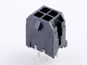 Molex Listwa kołkowa, męska, do wbudowania, standardowa Ilość pinów 4 Wymiary siatki: 3 mm 430450424 1 szt. paleta