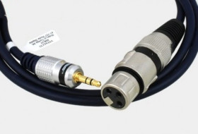 Kabel mikrofonowy gniazdo XLR/wtyk Jack 3,5 stereo MK21 1m