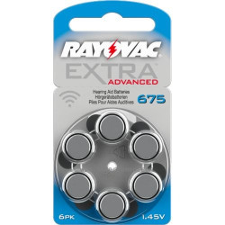 Słuchowa 675 DA RAYOVAC 1.4V B=6 USA Bateria słuchowa 675