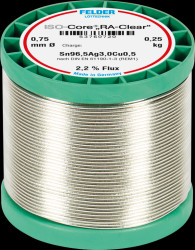 53760720 Soldering tin lead-free with silver and copper content, Ø 0.75 m