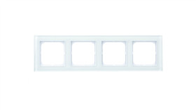 Sonata Ramka Poczwórna Białe Szkło R-4Rg/31
