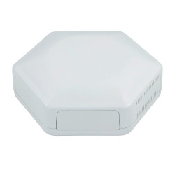 CamdenBoss CBHEX1-51-WH Hex-Box IoT Enclosure 5 Solid Panels and 1 Vented White